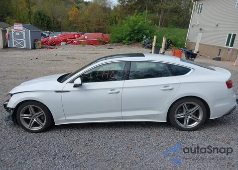 2021 Audi A5 Sportback Premium 45 Tfsi Quattro S Tronic из США, поврежденный, VIN WAUDACF56MA017742